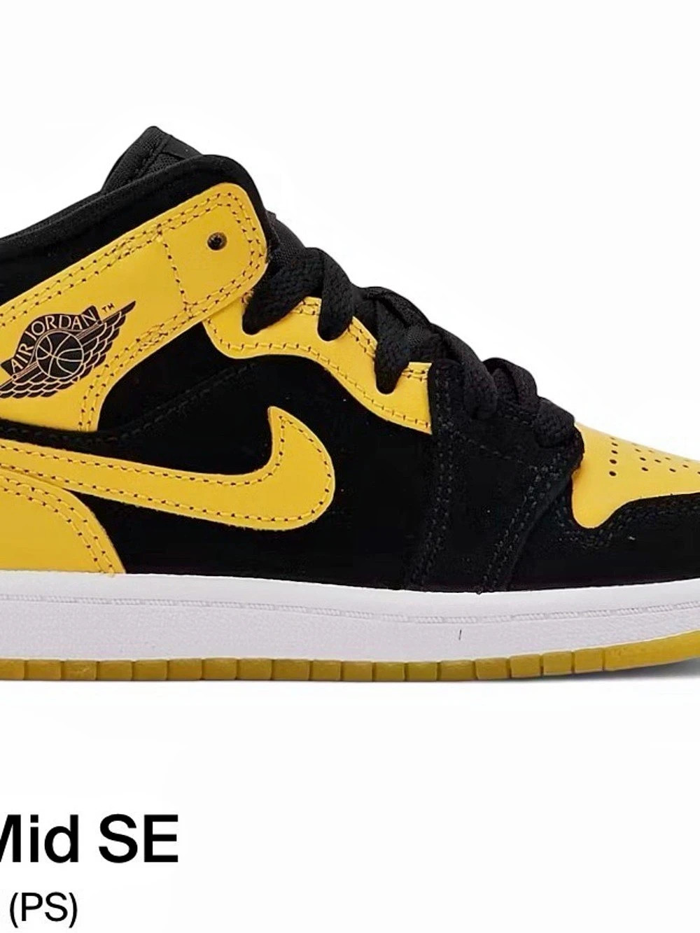 Jordan Jordan 1 Mid SE (TD) Boys US 10C Black & Yellow